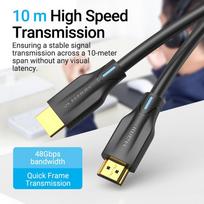 hdmi cable 8k 120hz - Vention HDMI 2.1 kabelis AANBF 1m 8K Juodas (Black) - 7 nuotrauka