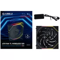 120mm fan - Lian Li Uni Fan TL Wireless Ventiliatorius ARGB PWM - Atvirkštinės Mentės 120mm Juodas (Black) - 2 nuotrauka