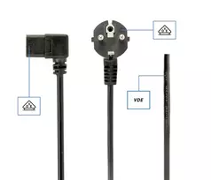 maitinimo laidas 8 - Gembird Cable IEC320 / Schuko 1.8m - 3 nuotrauka