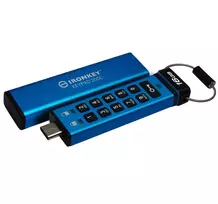 kingston usb 256 - Kingston IronKey Keypad 200C 16GB Blue (Mėlyna) - 4 nuotrauka