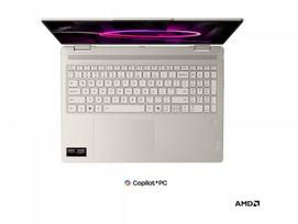lenovo yoga - Lenovo Yoga 7 2-in-1 16AGP11, AMD Ryzen AI 7 445, 16 GB, 512 GB, 16", OLED, Seashell (Smėlio spalvos) - 4 nuotrauka