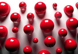 Fototapetas Artgeist Red Balls, 280 cm x 280 cm