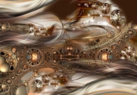 Fototapetas Artgeist Jewel Of Bronze, 245 cm x 245 cm