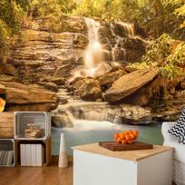Fototapetas Artgeist Sunny Waterfall MFT1219, 105 cm x 150 cm