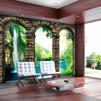 Fototapetas Artgeist Mysterious waterfall NEW010301SAM, 245 cm x 343 cm