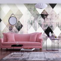Fototapetas Artgeist Rhombic Chessboard (Pink) LFT1556SAM, 140 cm x 196 cm