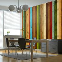 Fototapetas Artgeist Wooden Rainbow FTNT1584, 270 cm x 350 cm