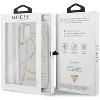 iphone 12 pro gold - Guess Gold Chain Collection Back Case For Apple iPhone 12 Pro Max White - 2 nuotrauka