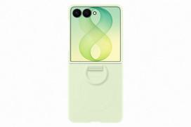 samsung telefonai - Samsung Silicone Magnetic Cover with Ring Galaxy Z Flip 8 Mint (Mint) - 2 nuotrauka