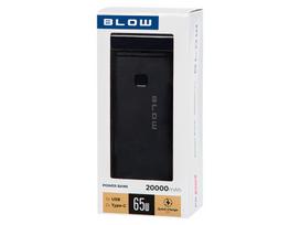 65w power bank pd - Blow PB20G, 20000mAh, 65W, juodas (black) - 2 nuotrauka
