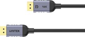 240hz kabeliai - UNITEK C1628GY01-1M DisplayPort kabelis Juodas, Pilkas - 2 nuotrauka
