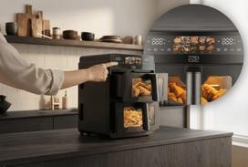 karsto oro gruzdintuve double - PROMIS Double Vertical Fat-Free Fryer 10L Juoda (Black) - 8 nuotrauka