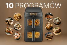 karsto oro gruzdintuve double - PROMIS Double Vertical Fat-Free Fryer 10L Juoda (Black) - 14 nuotrauka