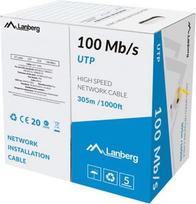 cat5e utp 305 - Laidas Lanberg UTP Cat5e CCA Red 305m - 2 nuotrauka