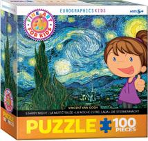 Eurographics Fine Art For Kids Vincent Van Gogh Starry Night 6100-1204, 100 det.