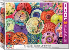 Eurographics Asian Oil-Paper Umbrellas 6000-5317, 67.6 x 48.9 cm, 1000 det.