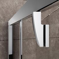 aliuminio durys - Dušo durys Ravak Pivot PDOP2-120, 120 cm x 190 cm, aliuminio/skaidri - 2 nuotrauka