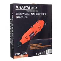 tiesinis slifuoklis - Kraft&Dele 270W + priedai - 235 elementai - KD10245 - 6 nuotrauka