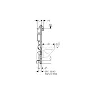 remote 3 - Grohe Rapid SL 3-in-1 pakabinamas potinkinio WC rėmo komplektas 38772001 - 2 nuotrauka