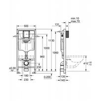 remote 3 - Grohe Rapid SL 3-in-1 pakabinamas potinkinio WC rėmo komplektas 38772001 - 3 nuotrauka