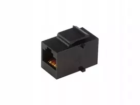 rj45 connector - A-Lan Modular Coupler RJ45-RJ45 Black - 2 nuotrauka
