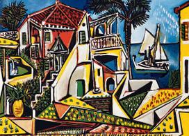 pablo picasso - Eurographics Pablas Pikasas: Viduržemio jūros peizažas, 1000 det. - 2 nuotrauka