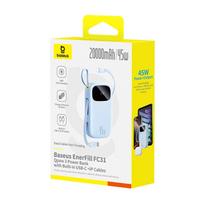 lightning usb - Baseus EnerFill FC31 QPow3 20000mAh 45W mėlynas - 2 nuotrauka
