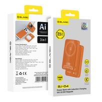 blavec power bank - Blavec 10000mAh BJ-04 Slim 22.5W MagSafe Oranžinė (Orange) - 2 nuotrauka