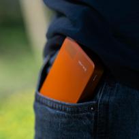 blavec power bank - Blavec 10000mAh BJ-04 Slim 22.5W MagSafe Oranžinė (Orange) - 3 nuotrauka