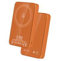 blavec power bank - Blavec 10000mAh BJ-04 Slim 22.5W MagSafe Oranžinė (Orange) - 8 nuotrauka
