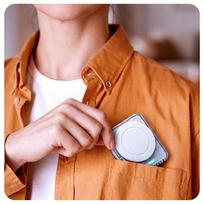 magsafe baterija - 3mk PowerMag Handy, 5000mAh, 22.5W, MagSafe, baltas (white) - 2 nuotrauka
