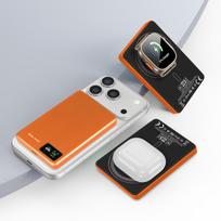 magsafe power bank slim - Blavec BJ-03 Slim, 10000mAh, 22.5W, oranžinė (orange) - 5 nuotrauka