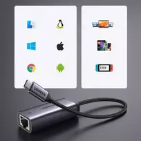 usb to c - UGREEN CM483 USB-C to RJ45 network adapter (grey) - 4 nuotrauka