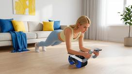 pilvo masazuoklis - Rebel AB roller Wheel AB-3, juodas-mėlynas (Black-Blue) - 3 nuotrauka
