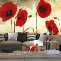 Fototapetas Artgeist Golden Field Of Poppies, 270 cm x 350 cm