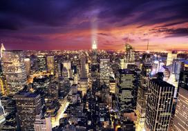 Fototapetas Artgeist Evening In New York City LNEW010783, 140 cm x 200 cm