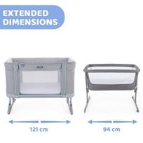chicco next2me -  CHICCO Next2Me Forever Ash Pilkas - 3 nuotrauka