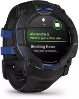 garmin - Garmin Instinct 3 50mm AMOLED Juodas/Bolt Mėlynas (Black/Bolt Blue) - 1 nuotrauka