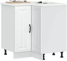 vidaXL Kampinė virtuvės spintelė "Lucca", balta (White)