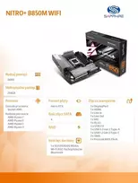 b850 motherboard - Sapphire NITRO+ B850M WIFI - 3 nuotrauka