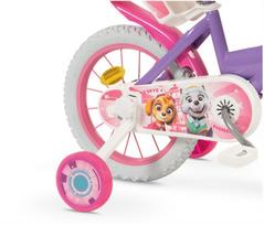 vaikiski su ratukais - Vaikiškas dviratis 14" Paw Patrol Purple 1480 Girl TOIMSA - 4 nuotrauka