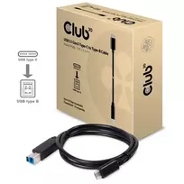 usb b c - Club 3D USB 3.1 Gen2 Type-C To Type-B Cable M/M 1m Black - 5 nuotrauka