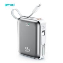 power bank 45w - BWOO P77, 10000mAh, 45W, pilkas (grey) - 3 nuotrauka