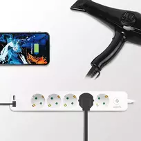 ilgintuva su rite - Logilink LPS249U, 1.5 mm², 1.5 m, IP20, 5 lizdų - 3 nuotrauka