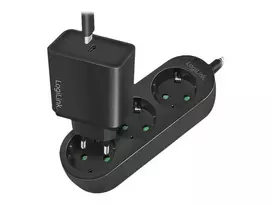 1 lizdo ilgintuvas 1 m - Logilink, 1.5 m, 3 lizdų - 2 nuotrauka