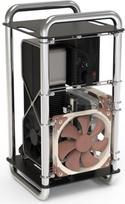 mini itx case - Kompiuterio korpusas Streacom DA6 XL, juoda/chromo - 2 nuotrauka