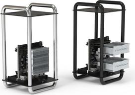 mini itx case - Kompiuterio korpusas Streacom DA6 XL, juoda/chromo - 5 nuotrauka