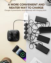 5000 mah power bank - Veger Pogo (W007CK), 4 x 5000mAh, juodas (black) - 4 nuotrauka