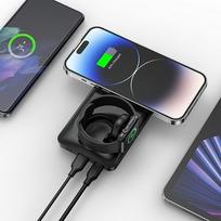10000 power bank - Veger MagMulti W1156, 10000mAh, 22.5W, belaidis įkrovimas, juodas - 3 nuotrauka