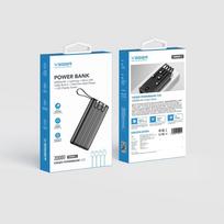 power bank type c 20000mah - Veger C20 (W2047 / W2059), 20000mAh, juodas (black) - 8 nuotrauka